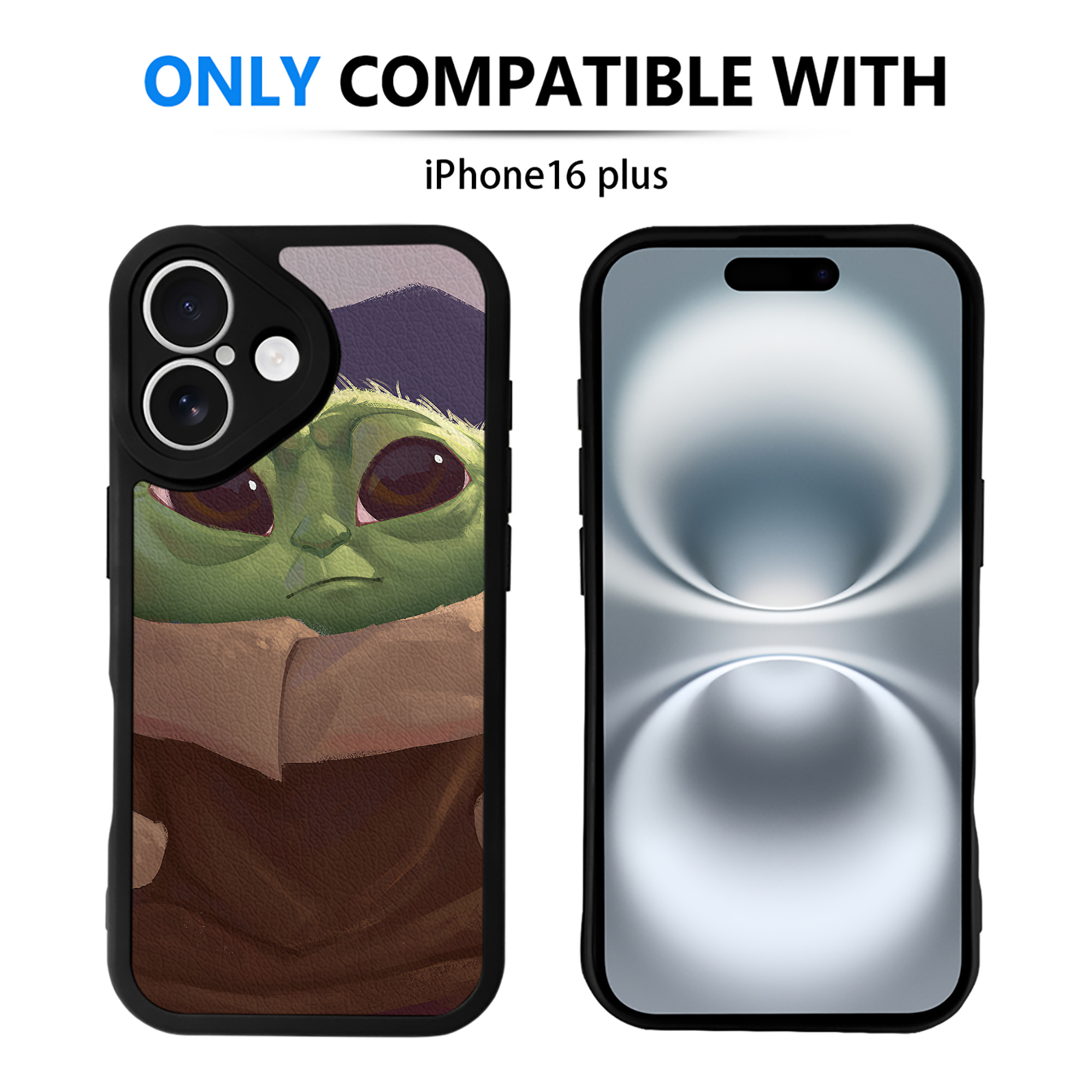 （画像用） スター・ウォーズ Star Wars 【iPhone 16シリーズ対応】シリコンスマホケース（レザー調） 材質：シリコン